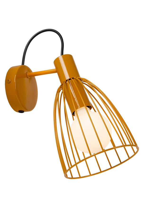 Lucide MACARONS wandlamp E27, okergeel