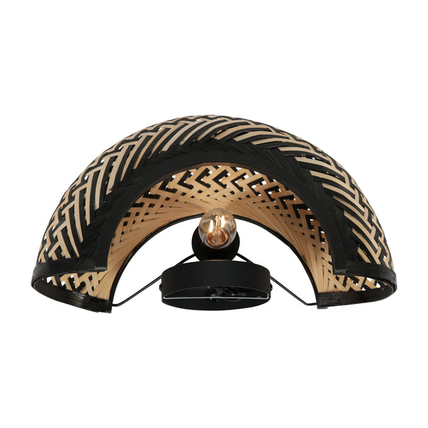 Maze 4400be - bamboe wandlamp in warme japandi sfeer