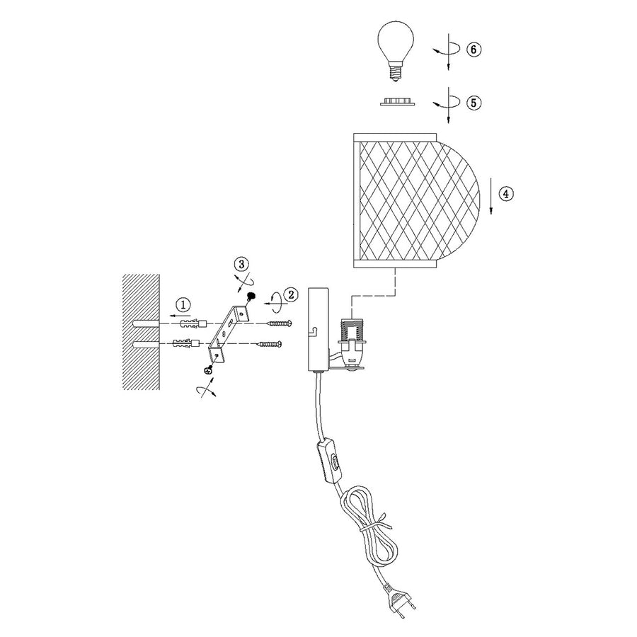 Maze 4400be - bamboe wandlamp in warme japandi sfeer