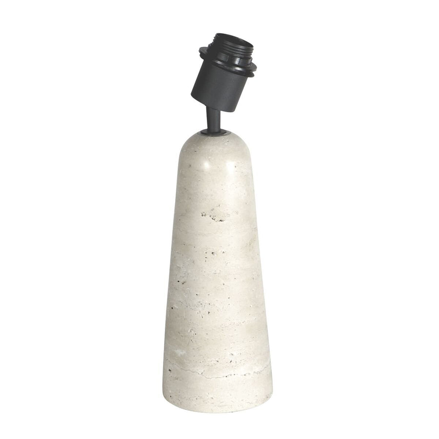 Travino 4401cr tafellamp van travertin zonder kap