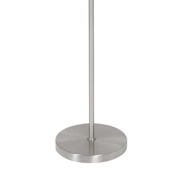 Vloerlamp noor 4431st – goud velours kap met geborsteld staal