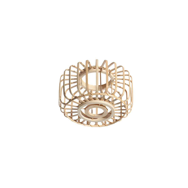 Hanglamp Sparkled Light 4475ZW – Zwarte hanglamp met bamboe kap Ø20 cm
