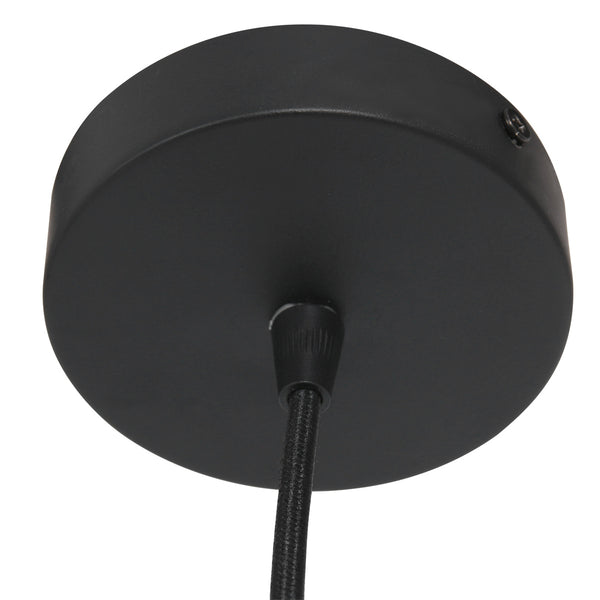 Hanglamp Sparkled Light 4476ZW – gevlochten bamboe in zwart en naturel