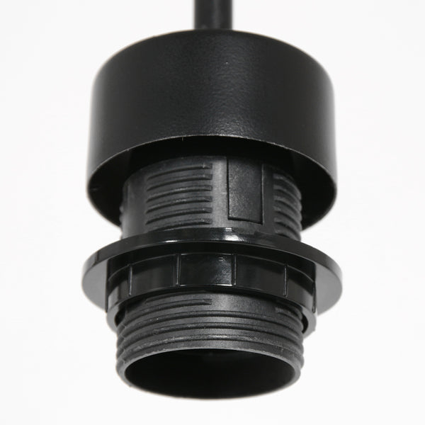 Hanglamp Sparkled Light 4476ZW – gevlochten bamboe in zwart en naturel