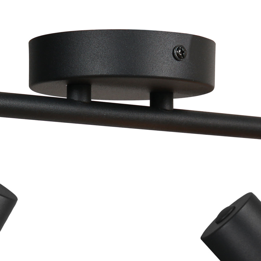 Wand-/plafondlamp sumba 4488zw – 2-lichts bamboe cilinder kapjes