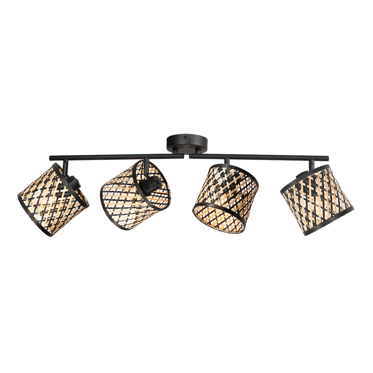 Wand-/plafondlamp sumba 4490zw – quad bamboe design