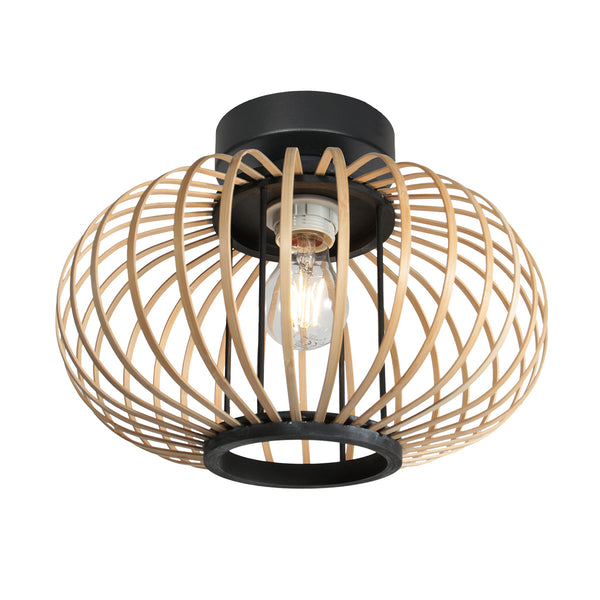 Silva 4502zw – trendy bamboe plafondlamp 31 cm