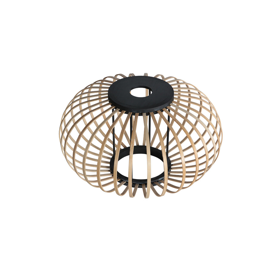Hanglamp silva 4524zw – 5-lichts bamboe design ø31cm trendy
