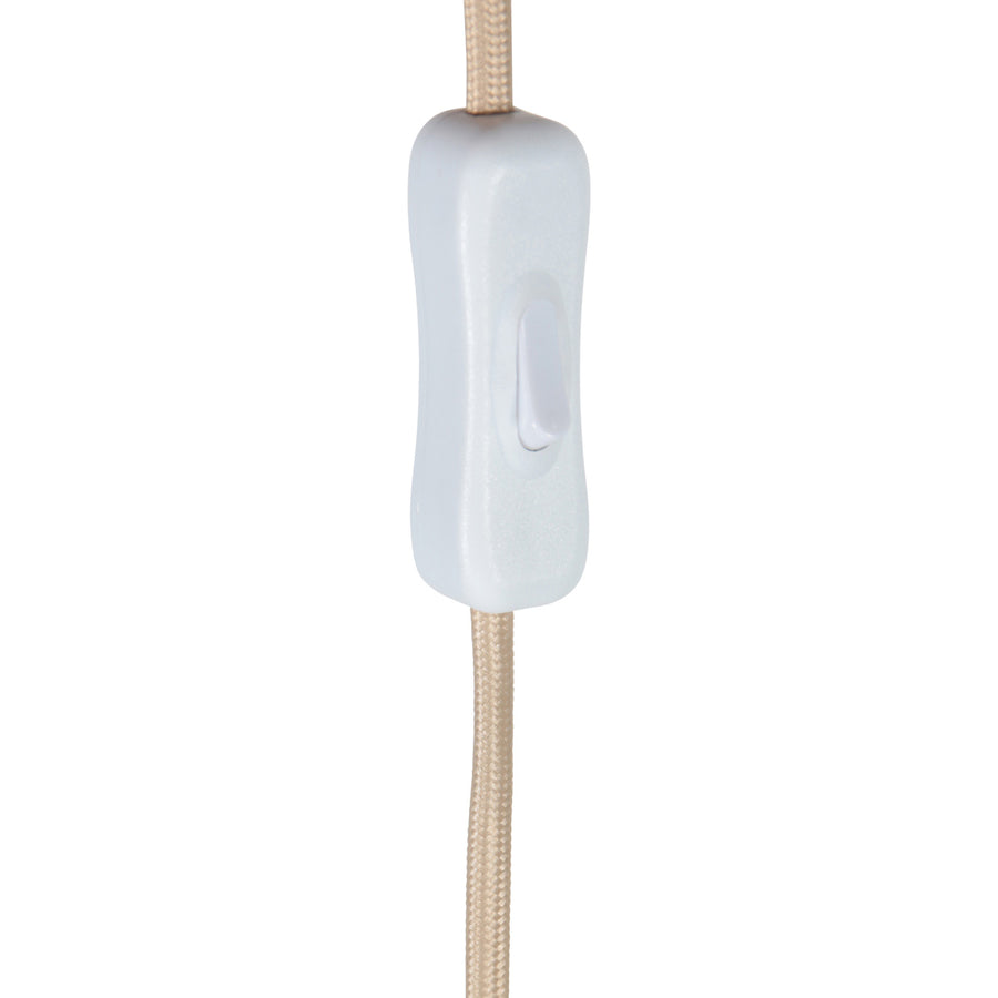 Travino 4553cr tafellamp met travertin voet en linnen kap
