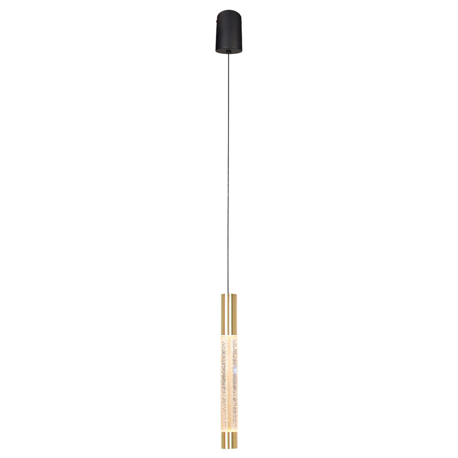 Hanglamp alisio 4577me 1-lichts luxe glas in messing