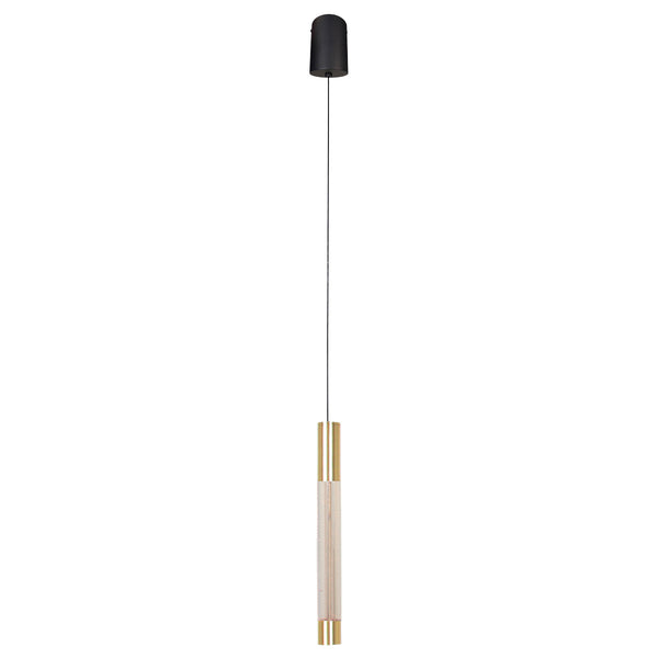 Hanglamp alisio 4577me 1-lichts luxe glas in messing