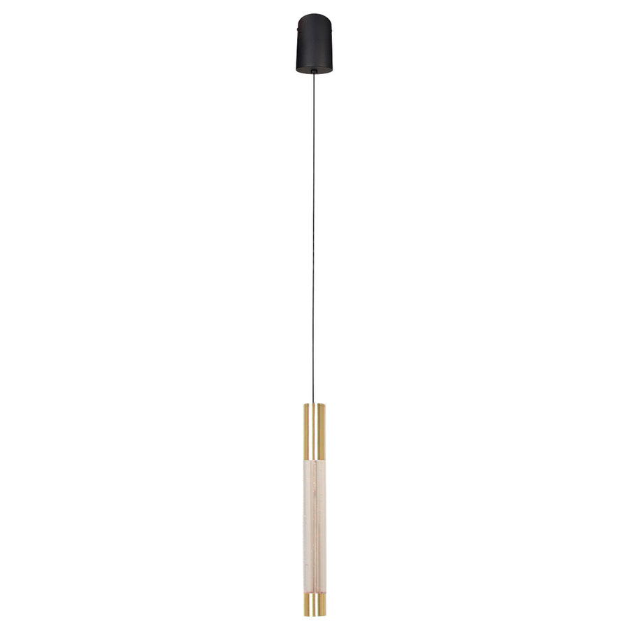 Hanglamp alisio 4577me 1-lichts luxe glas in messing
