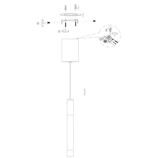 Hanglamp alisio 4577me 1-lichts luxe glas in messing