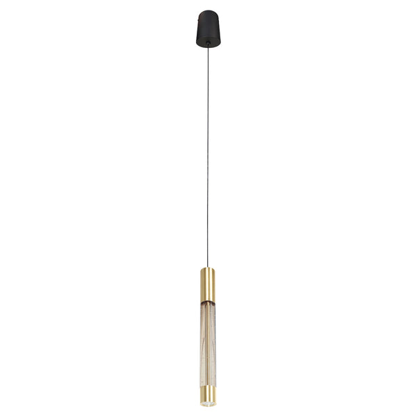 Hanglamp alisio 4577me 1-lichts luxe glas in messing