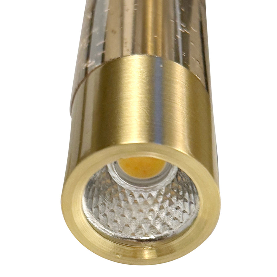 Hanglamp alisio 4577me 1-lichts luxe glas in messing