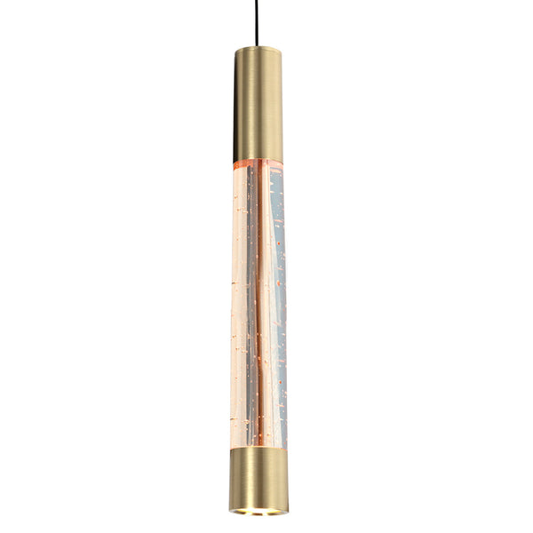 Hanglamp alisio 4577me 1-lichts luxe glas in messing