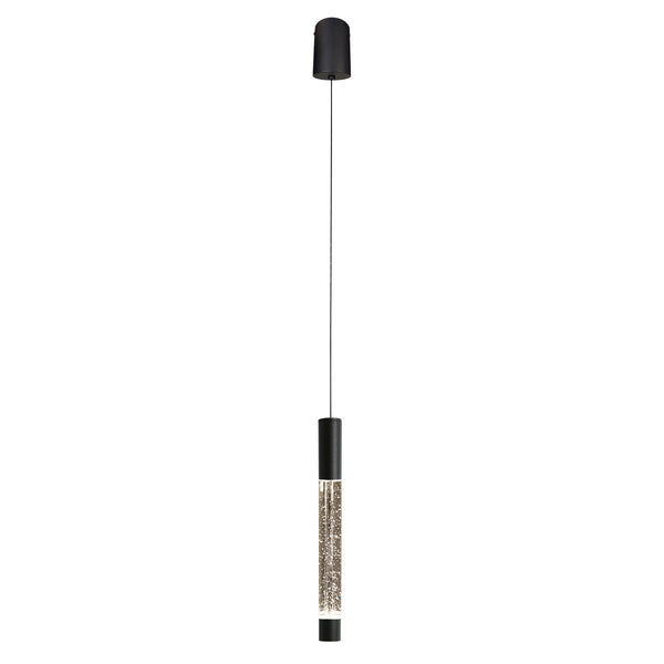 Hanglamp alisio 4577zw 1-lichts luxe glas in zwart