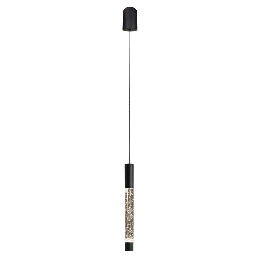 Hanglamp alisio 4577zw 1-lichts luxe glas in zwart