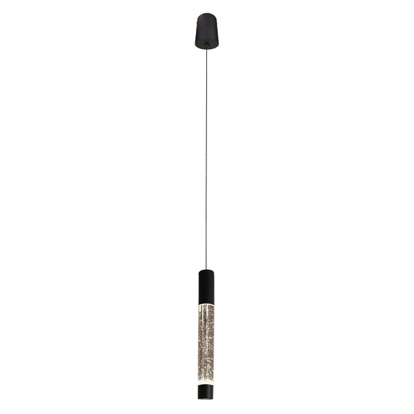 Hanglamp alisio 4577zw 1-lichts luxe glas in zwart