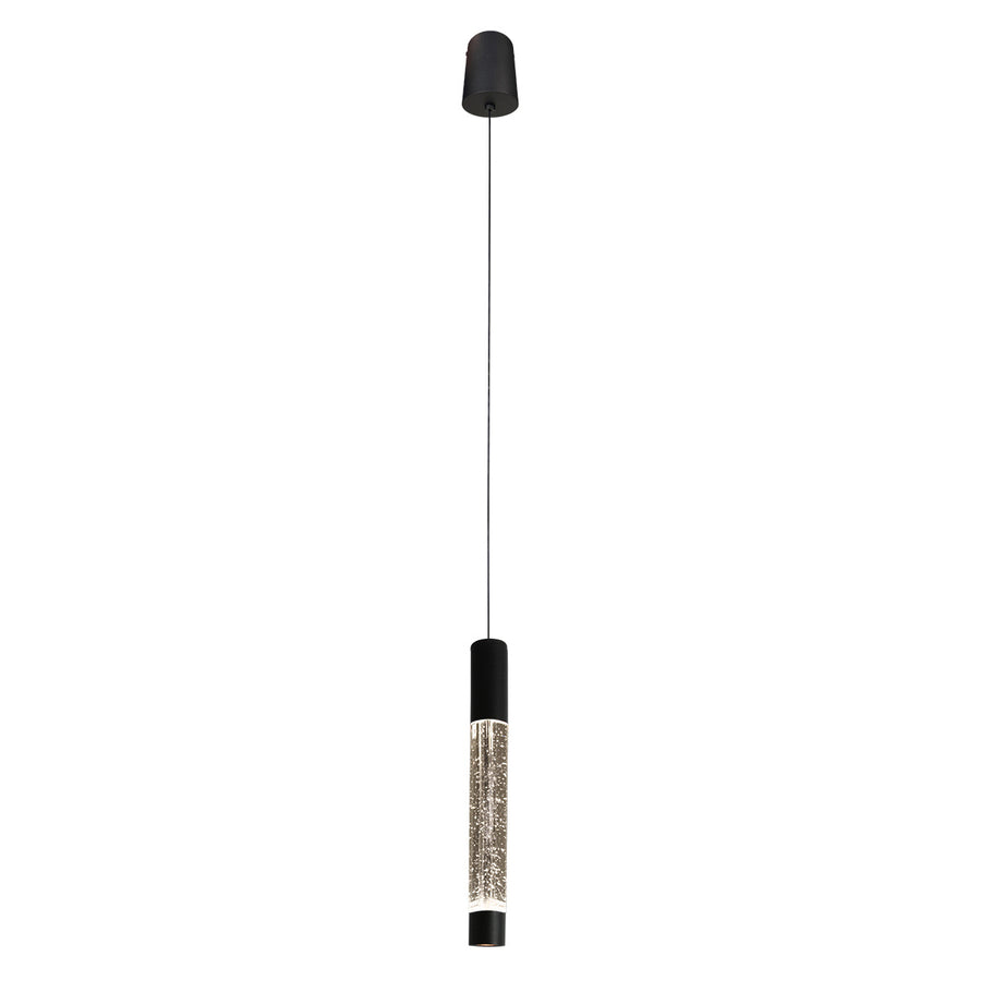 Hanglamp alisio 4577zw 1-lichts luxe glas in zwart