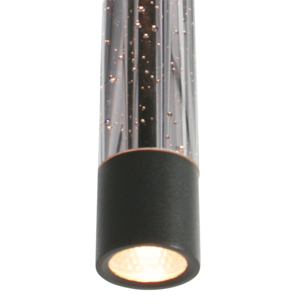 Hanglamp alisio 4578zw 5-lichts luxe glas in zwart