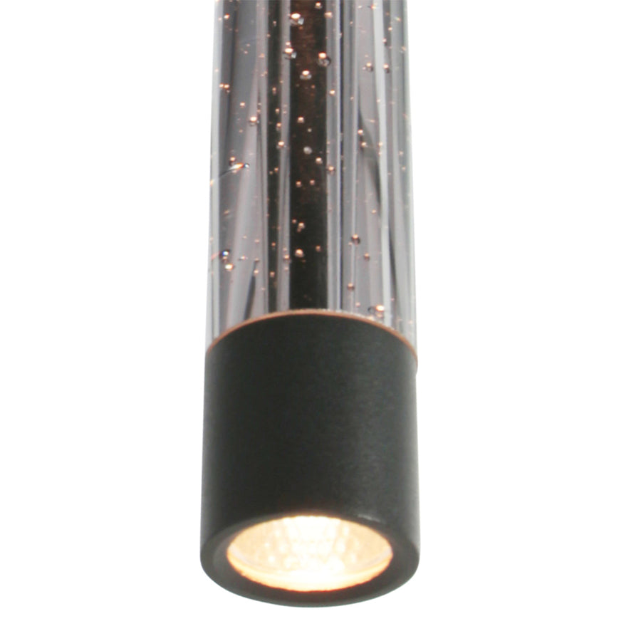 Hanglamp alisio 4578zw 5-lichts luxe glas in zwart
