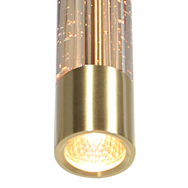 Hanglamp alisio 4580me 8-lichts luxe glas in messing