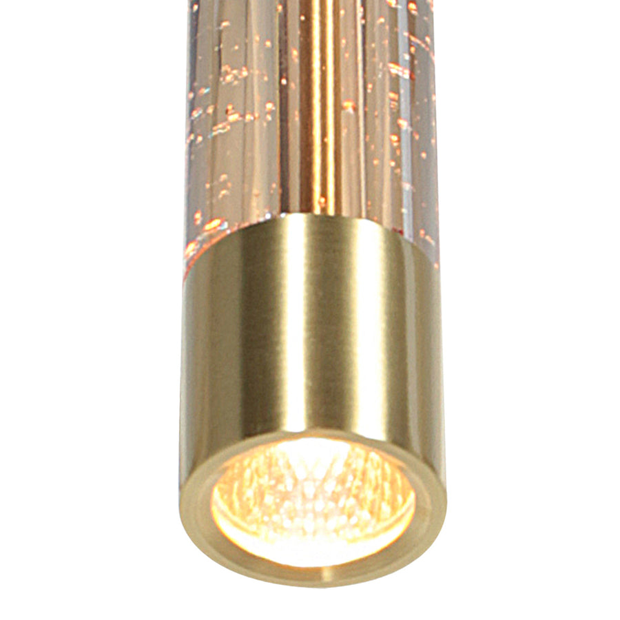 Hanglamp alisio 4581me 8-lichts luxe glas in messing