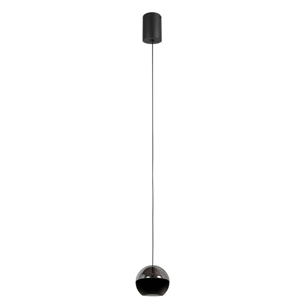 Belluno 4587zw – 1-lichts hanglamp zwart met cable lift