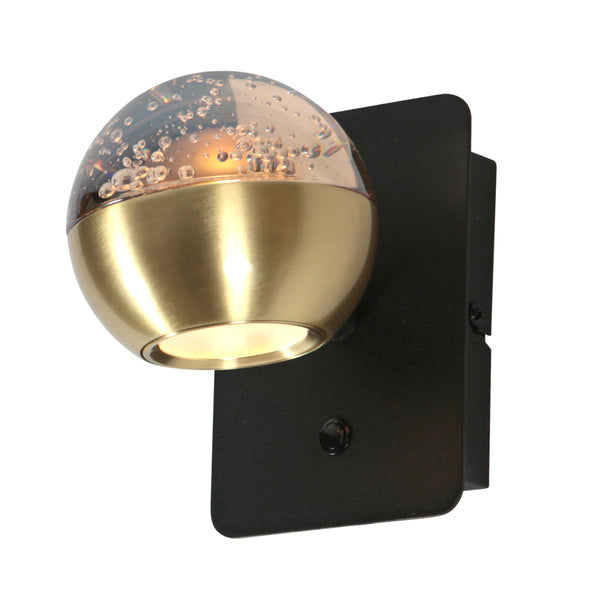 Belluno 4588me – messing wandlamp met warme sfeer