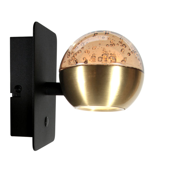 Belluno 4588me – messing wandlamp met warme sfeer