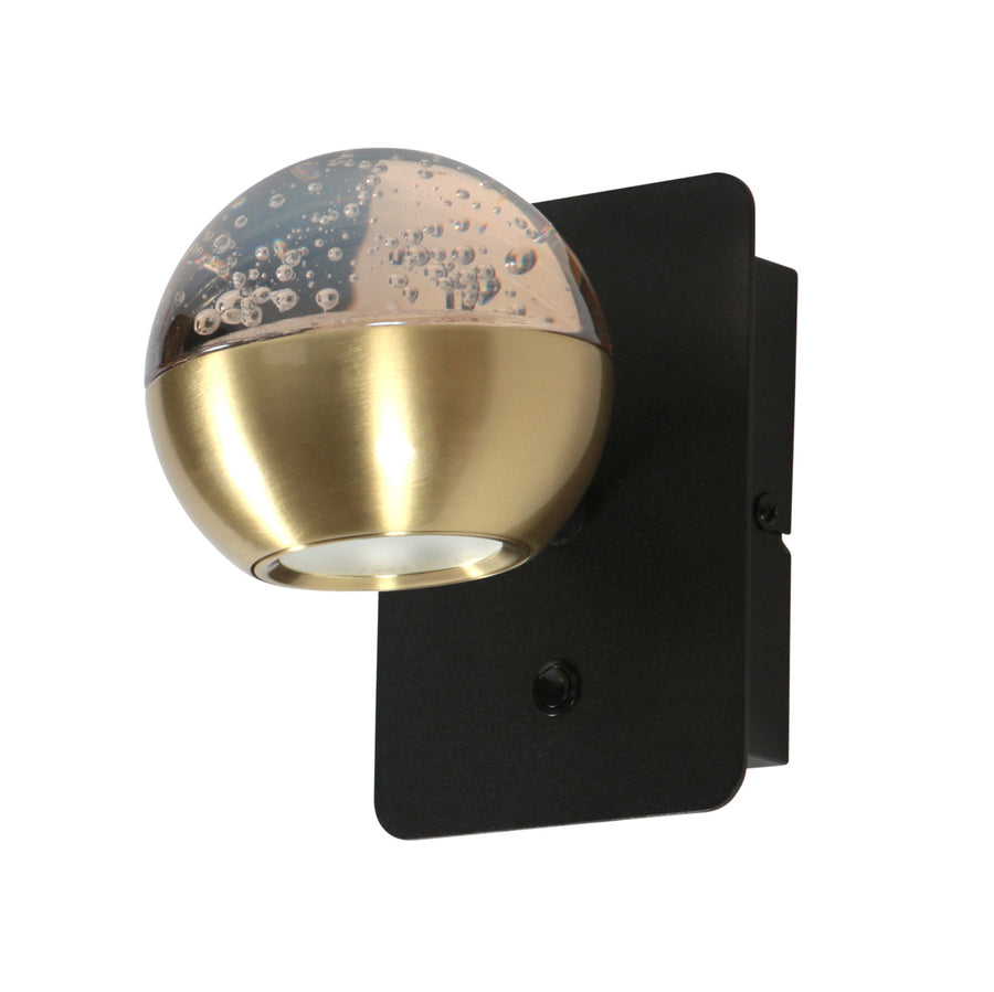 Belluno 4588me – messing wandlamp met warme sfeer