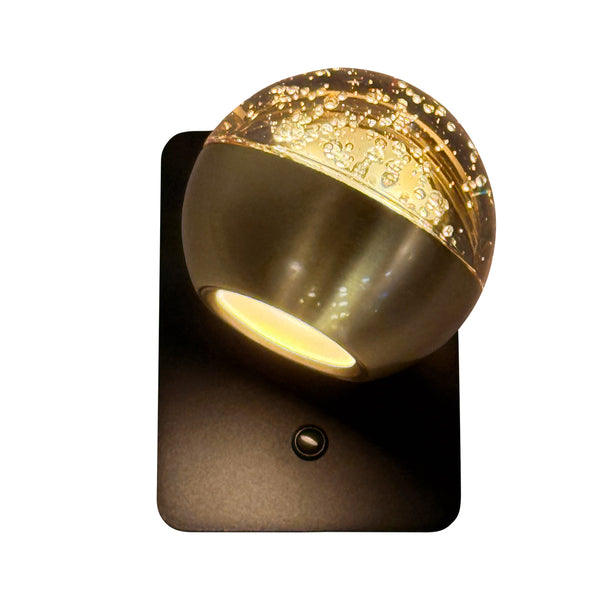 Belluno 4588me – messing wandlamp met warme sfeer