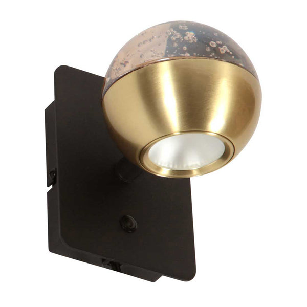 Belluno 4588me – messing wandlamp met warme sfeer