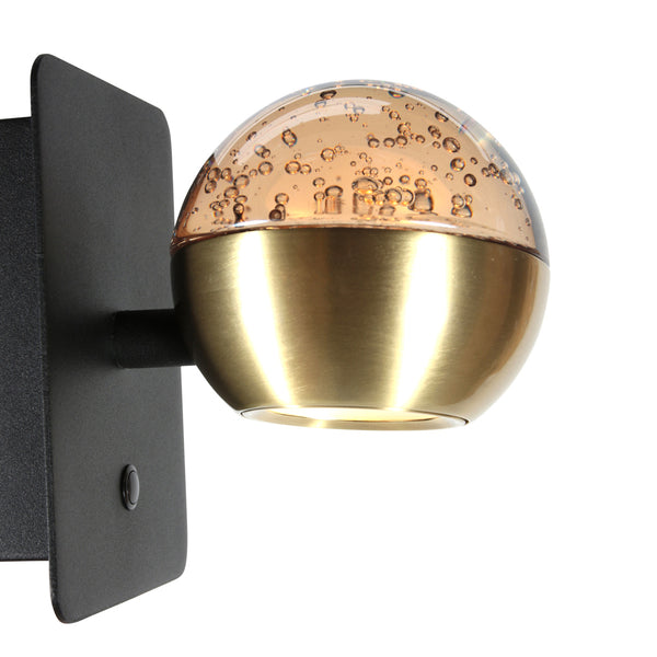 Belluno 4588me – messing wandlamp met warme sfeer