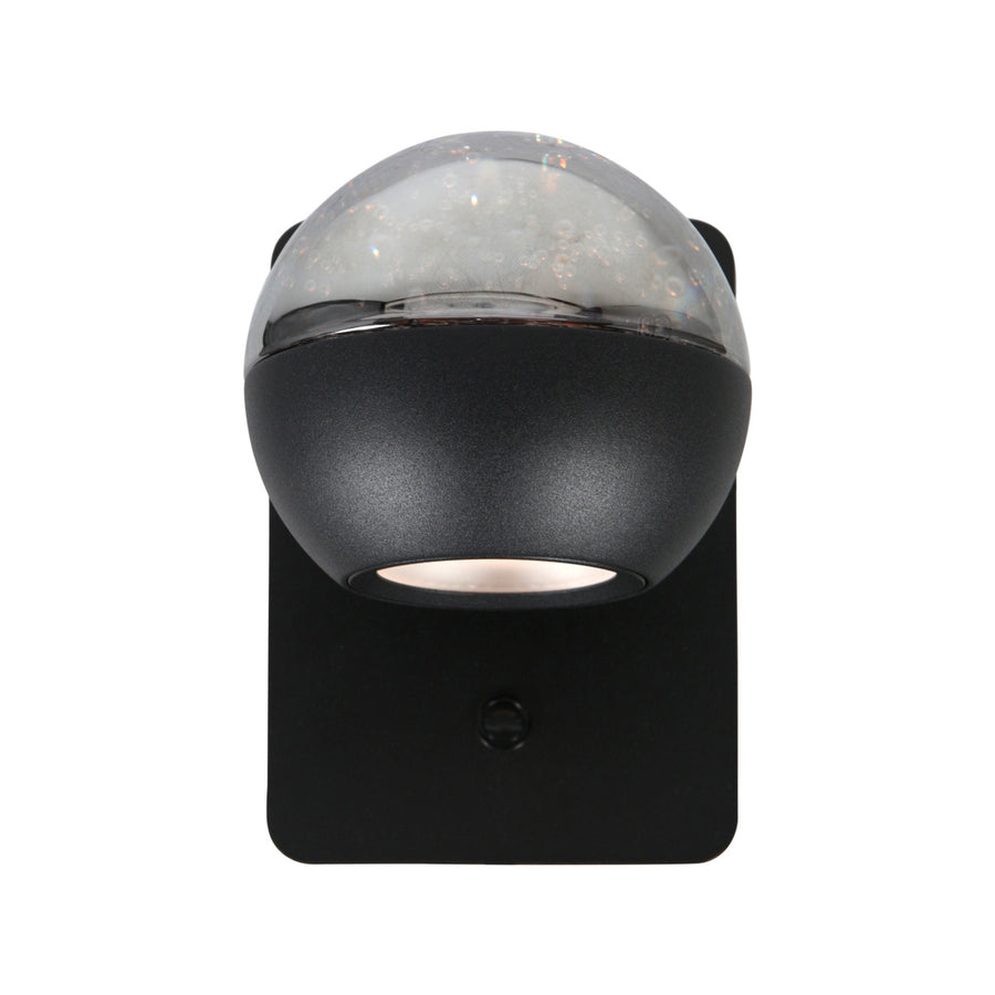 Belluno 4588zw – zwarte 1-lichts wandlamp dimbaar