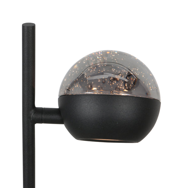 Belluno 4589zw – tafellamp met smoke glas en dimlicht