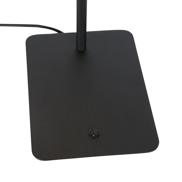 Belluno 4589zw – tafellamp met smoke glas en dimlicht