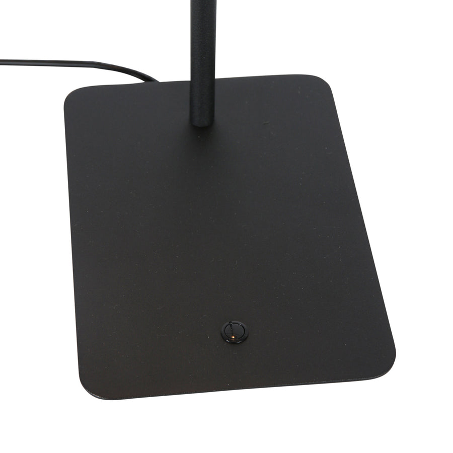 Belluno 4589zw – tafellamp met smoke glas en dimlicht