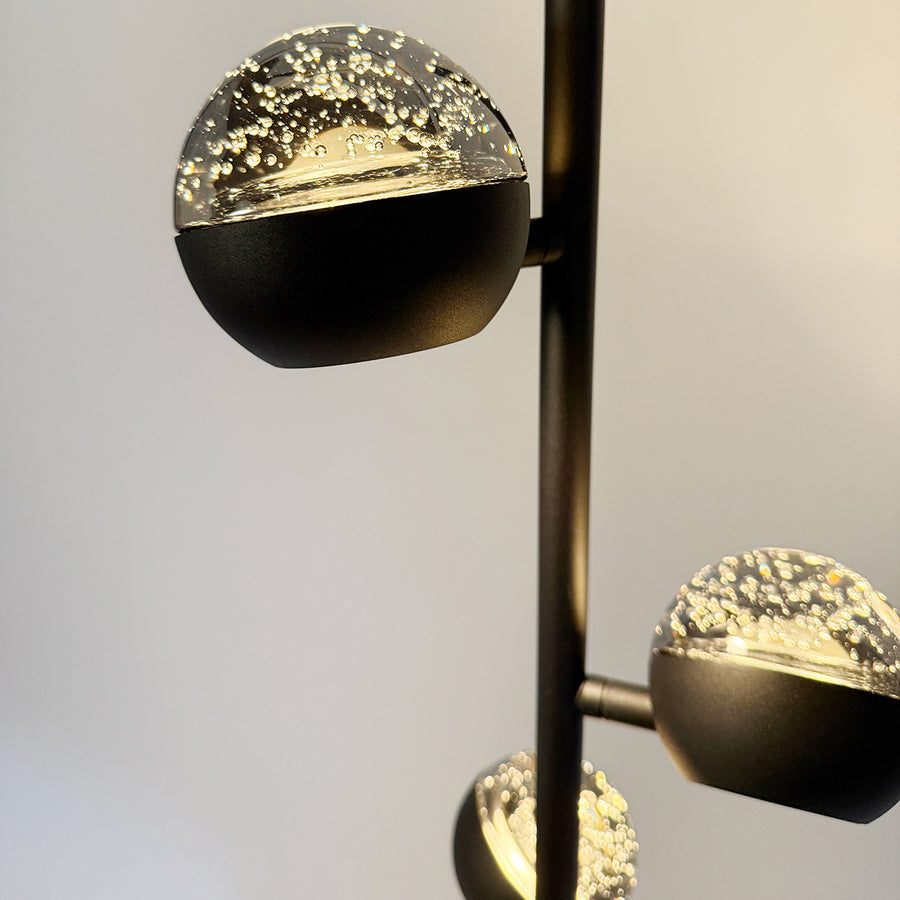 Belluno 4590zw – 3-lichts vloerlamp smoke glas