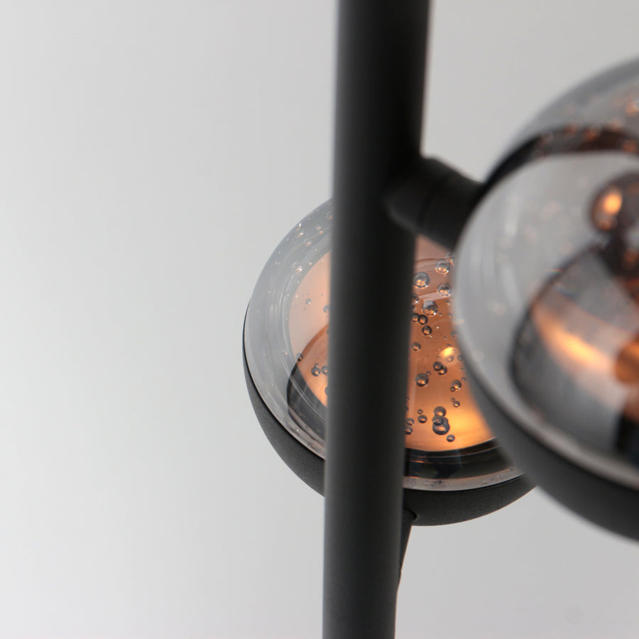 Belluno 4590zw – 3-lichts vloerlamp smoke glas