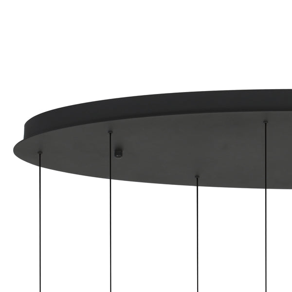 Belluno 4591zw – 8-lichts hanglamp met cable lift