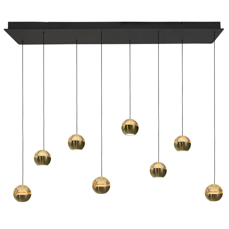 Belluno 4592me – 8-lichts hanglamp met cable lift