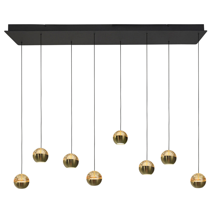 Belluno 4592me – 8-lichts hanglamp met cable lift