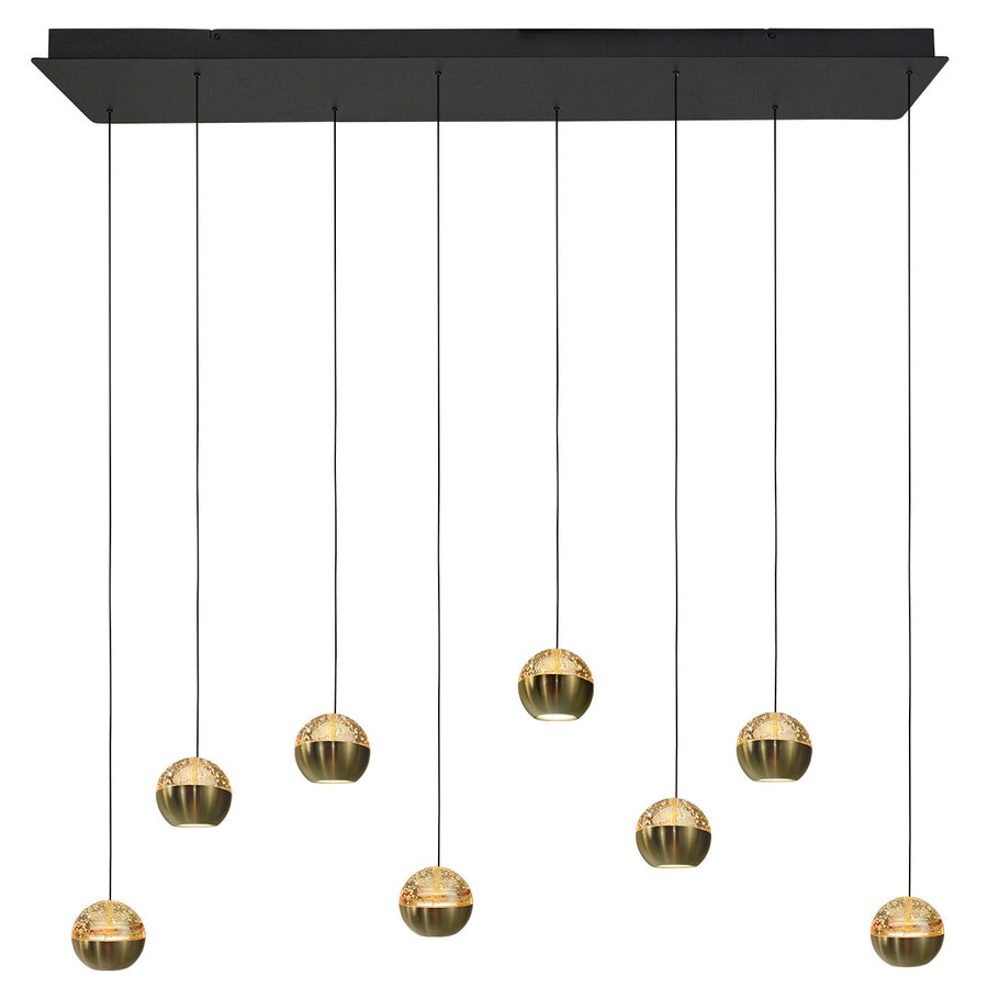 Belluno 4592me – 8-lichts hanglamp met cable lift