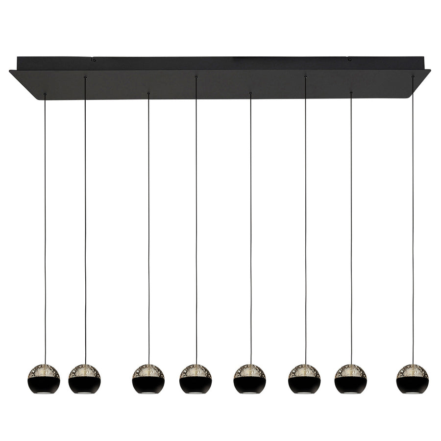 Belluno 4592zw – 8-lichts hanglamp met cable lift