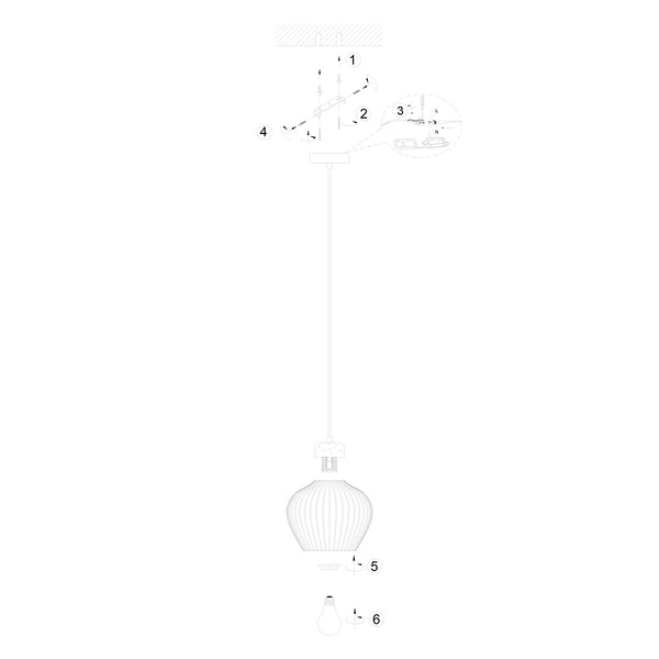 Travino 4598cr hanglamp – linnen & travertin in natuurlijke stijl