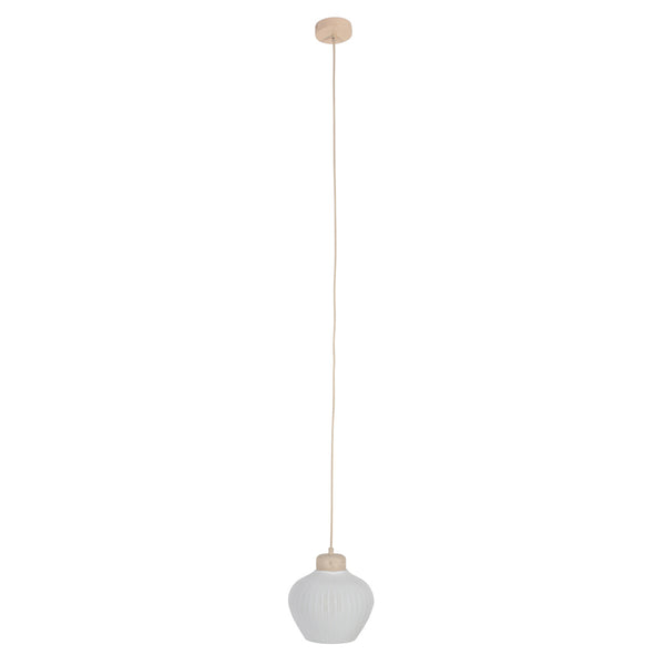 Travino 4598cr hanglamp – linnen & travertin in natuurlijke stijl