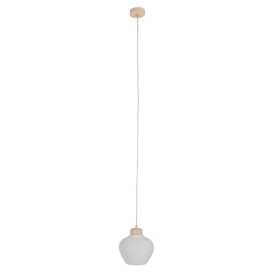 Travino 4598cr hanglamp – linnen & travertin in natuurlijke stijl