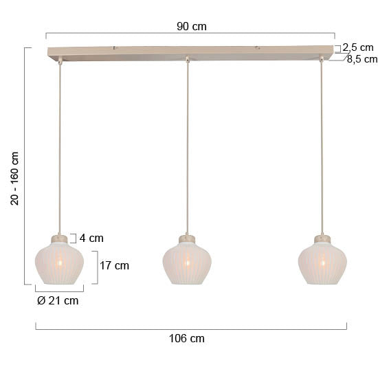 Travino 4599cr hanglamp – linnen & travertin, stijlvol boven tafel